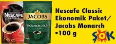 NESCAFE CLASSİC EKONOMİK PAKET/JACOBS MONARCH KAHVE 100 G NESCAFE CLASSİC EKONOMİK PAKET/JACOBS MONARCH KAHVE 100 G